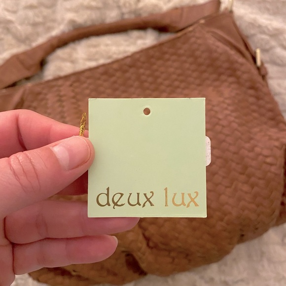 Leather woven hobo bag - Picture 3 of 4